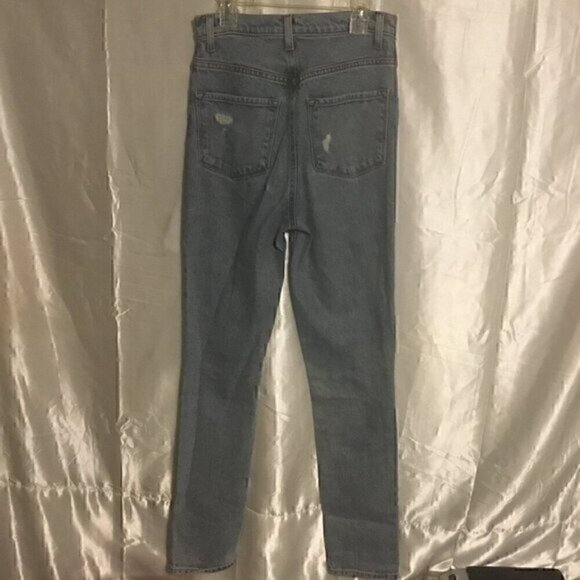 J Brand Destroyed Light Wash Destroyed Distressed Straight  leg Jeans 25 - Picture 10 of 14